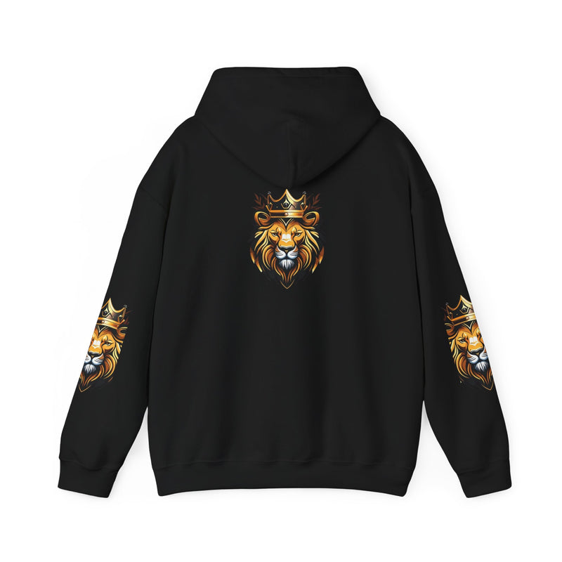 King of the Jungle Unisex Heavy Blend Hoodie - Bold Lion Design