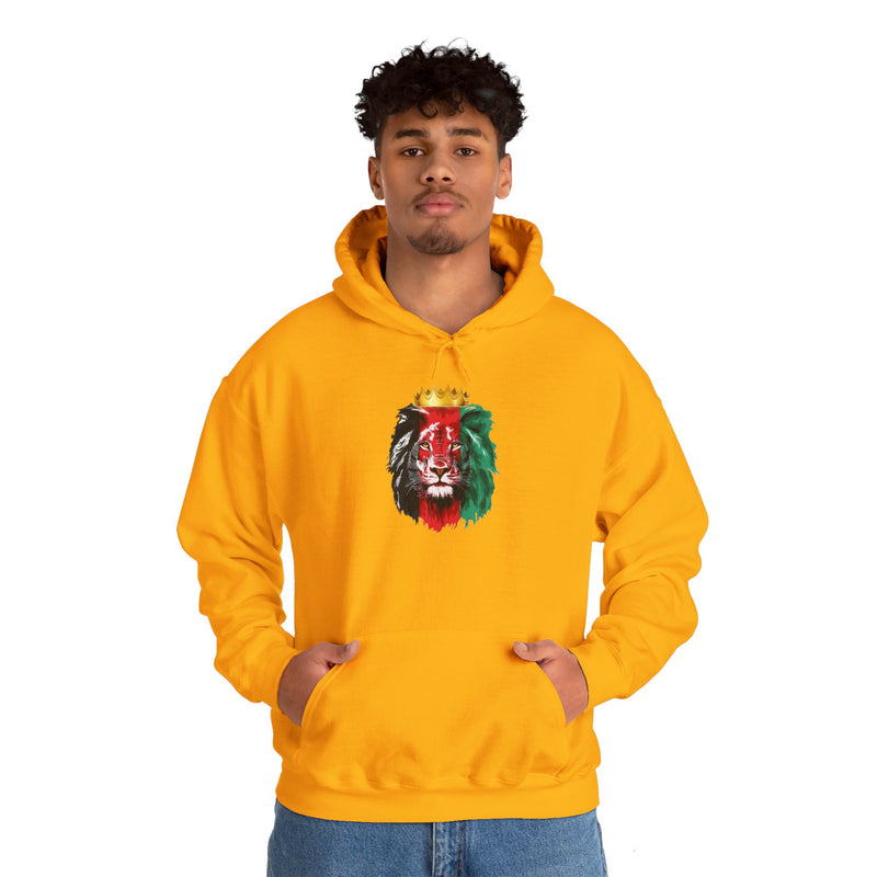 Graphic Lion King Afghanistan Flag Hoodie