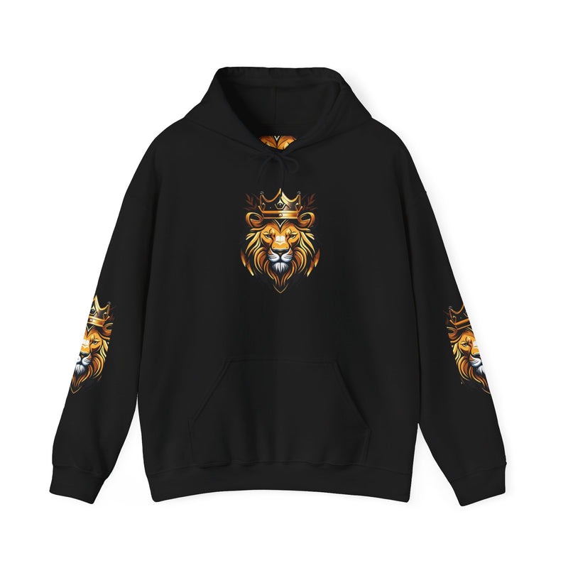 King of the Jungle Unisex Heavy Blend Hoodie - Bold Lion Design