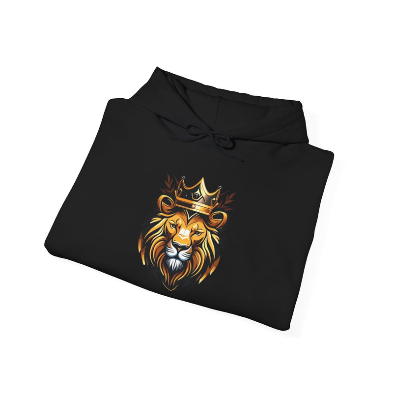 King of the Jungle Unisex Heavy Blend Hoodie - Bold Lion Design