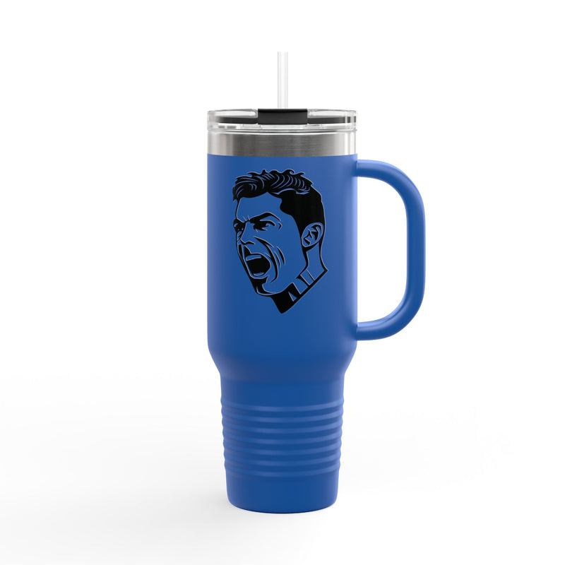 Cristiano-Ronaldo Insulated Travel Mug - 40oz Sports Drinkware for Fans