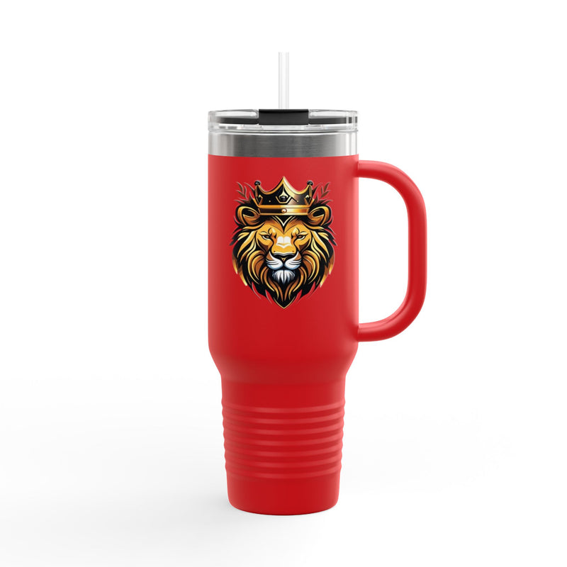 Royal Lion Insulated Travel Mug for Adventurers and Lion Lovers