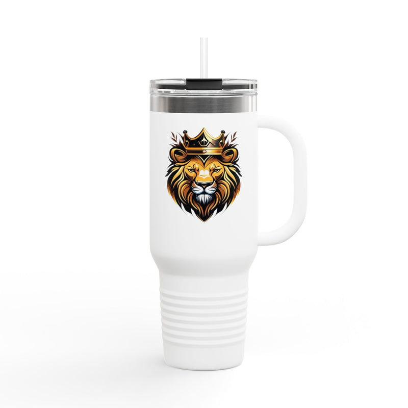 Royal Lion Insulated Travel Mug for Adventurers and Lion Lovers