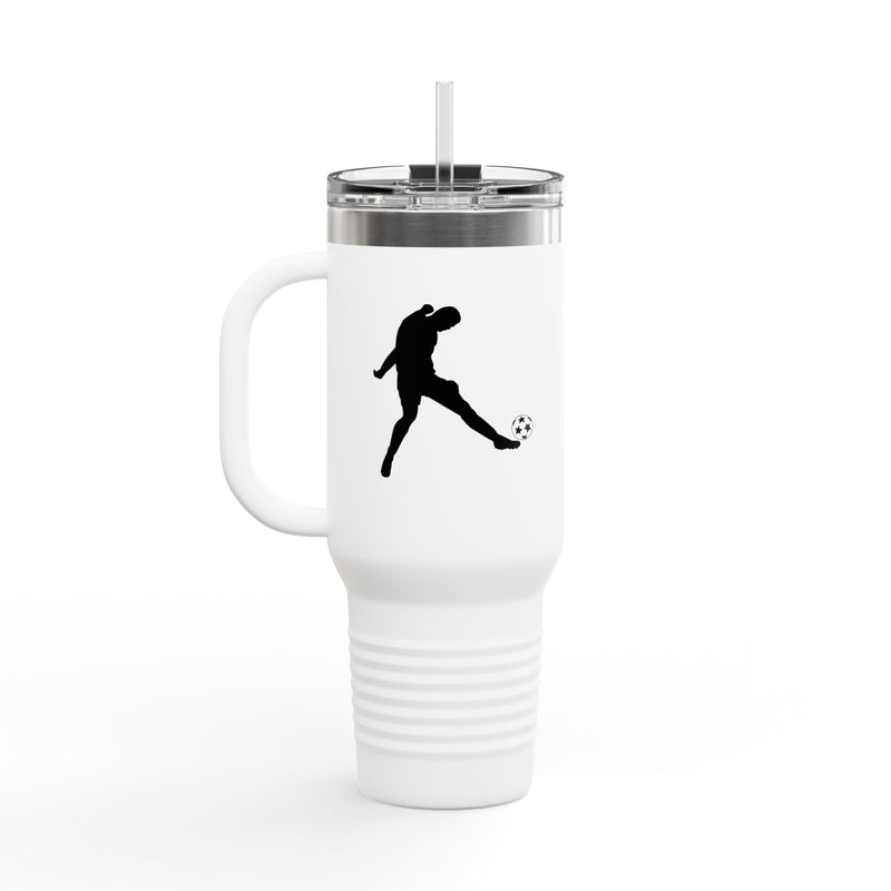 Cristiano-Ronaldo Insulated Travel Mug - 40oz Sports Drinkware for Fans