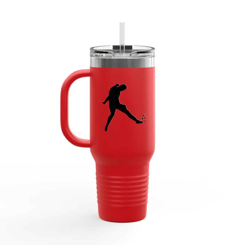 Cristiano-Ronaldo Insulated Travel Mug - 40oz Sports Drinkware for Fans