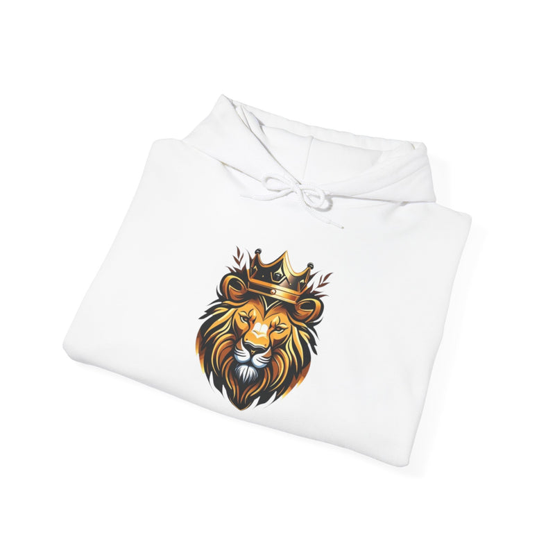 King of the Jungle Unisex Heavy Blend Hoodie - Bold Lion Design